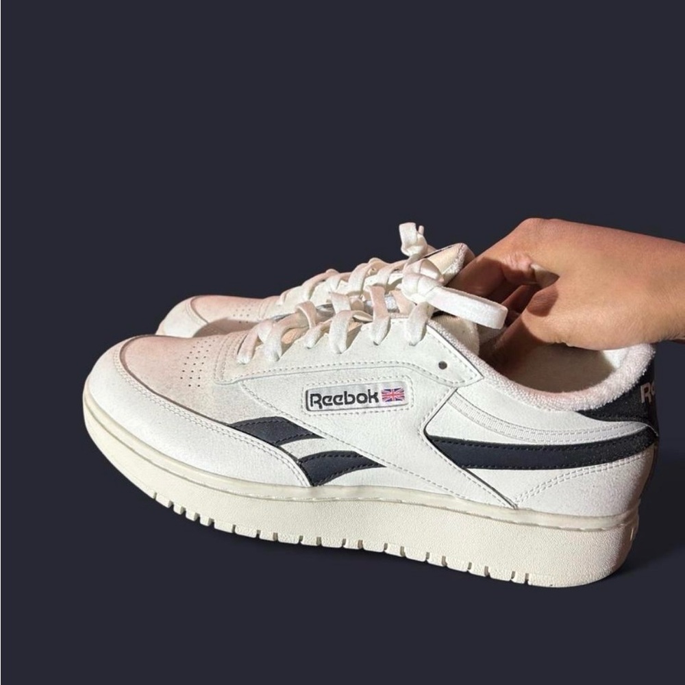 Reebok Classic White and Black Trainers